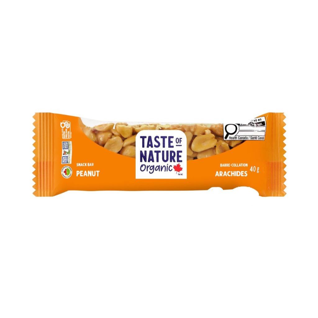 barre collation arachides Taste of Nature - La Boite à Grains