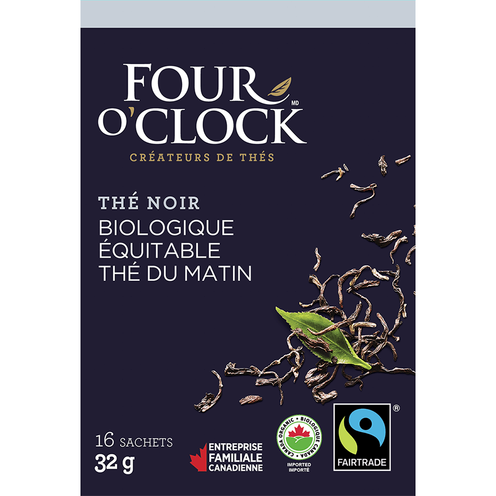 Thé Noir du Matin Biologique Four O'Clock - La Boite à Grains
