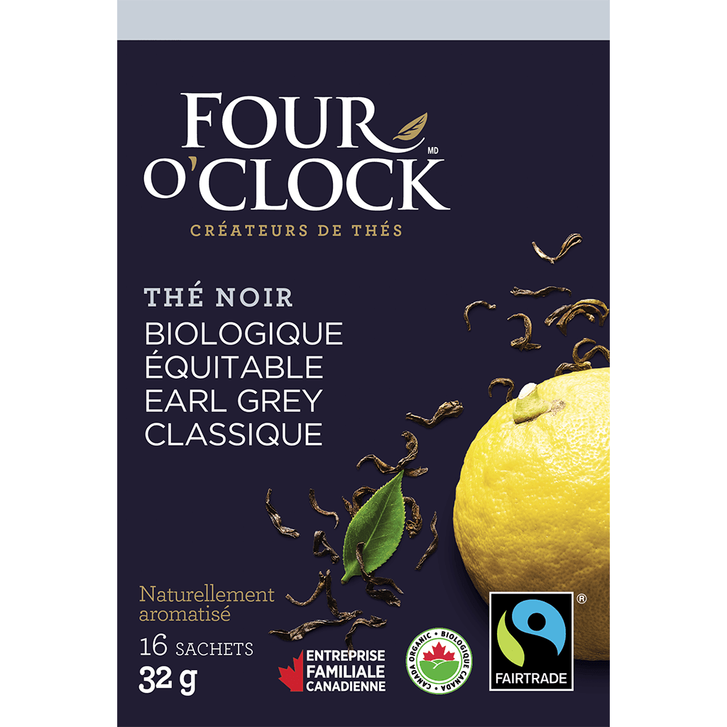 Thé Noir Earl Grey Biologique Four O'Clock - La Boite à Grains