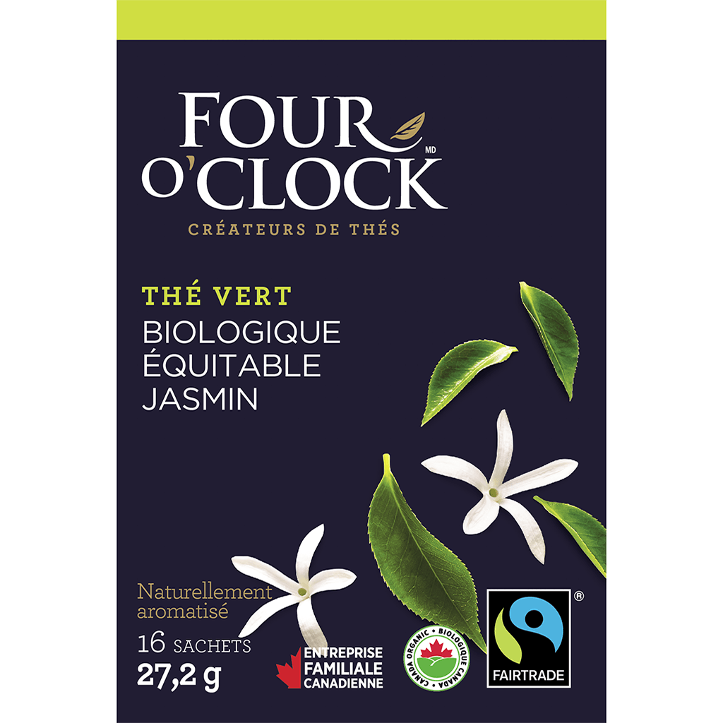 Thé Vert au Jasmin Biologique Four O'Clock - La Boite à Grains