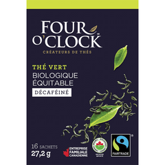 Thé Vert Décaféiné Biologique Four O'Clock - La Boite à Grains