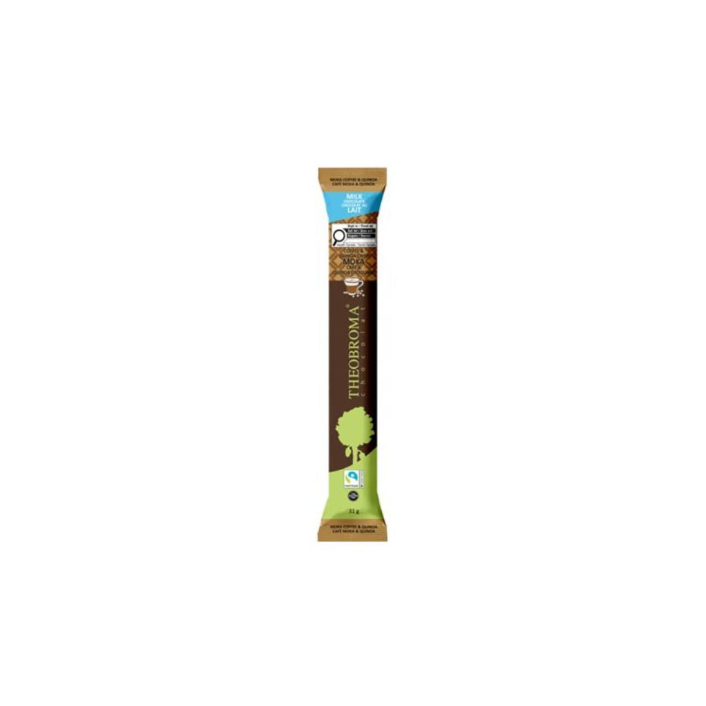 bâton de chocolat au lait café moka et quinoa Theobroma - La Boite à Grains