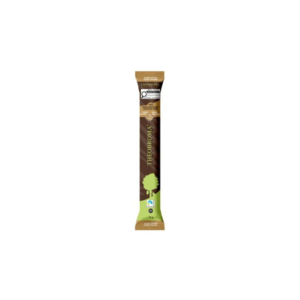 bâton de chocolat noir éclats d'érable Theobroma - La Boite à Grains