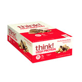 think barre protéine élevée beurre arachide croquant 10 x 60 g