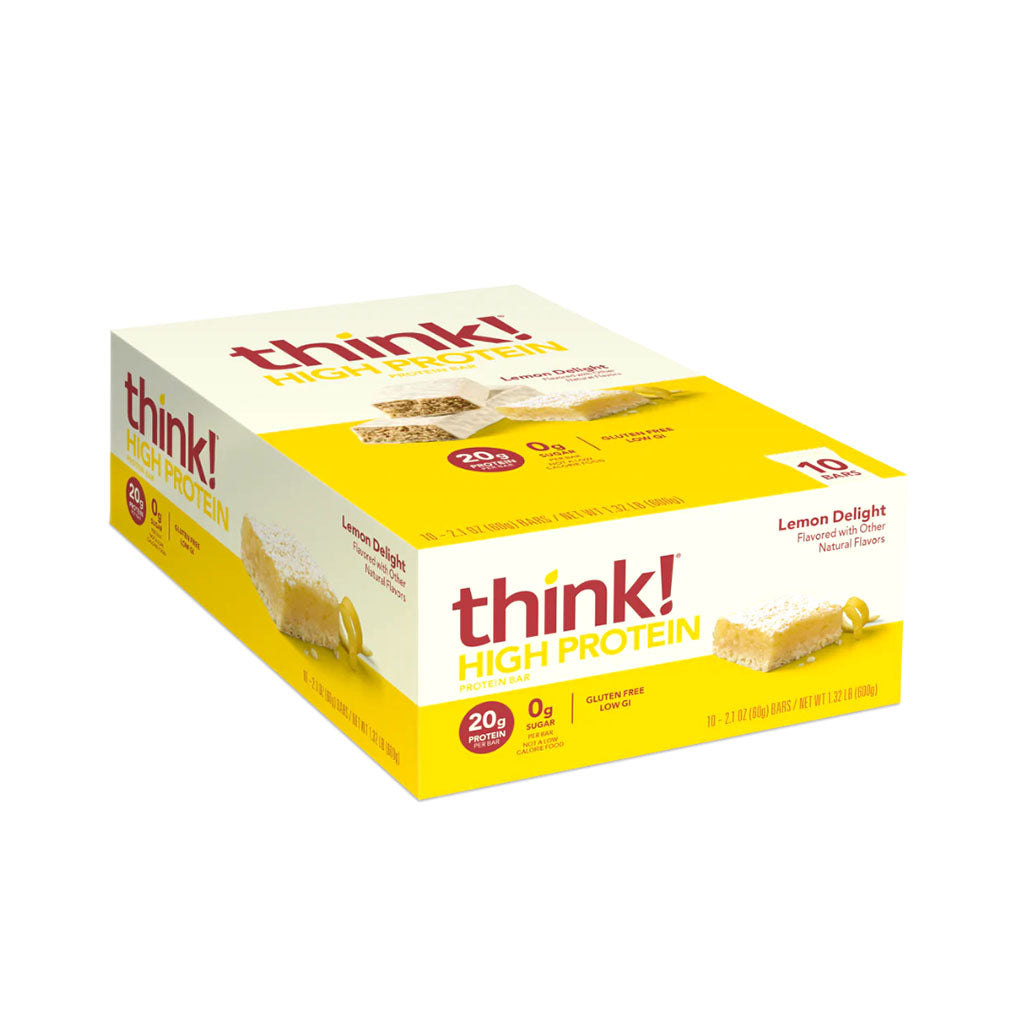 think barre à protéine élevée délice de citron 10 x 60 g