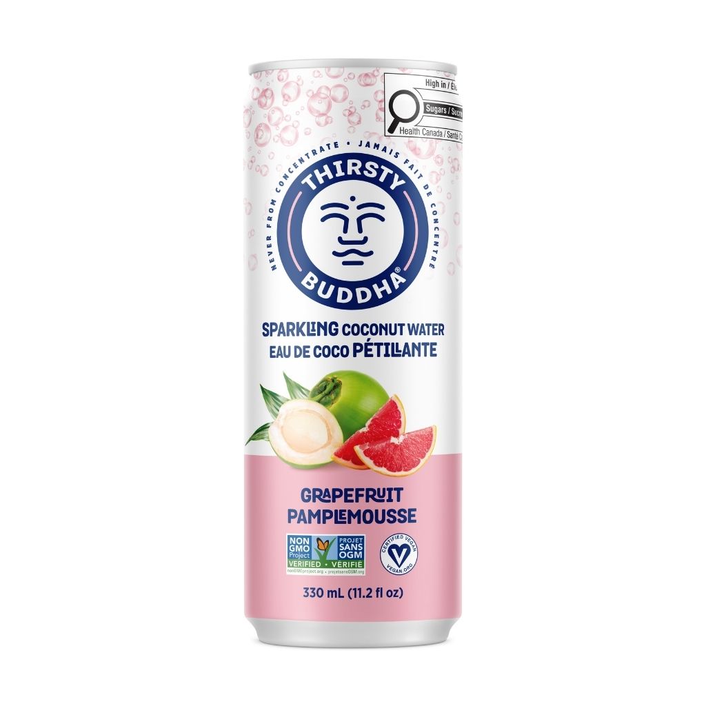 Eau de Coco Pétillante Pamplemousse Thirsty Buddha - La Boite à Grains