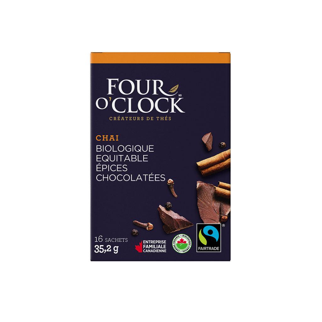Tisane Chai Épices Chocolatées Biologique Four O'Clock - La Boite à Grains