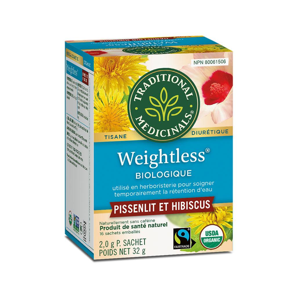 Tisane Diurétique Weightless Pissenlit et Hibiscus Biologique Traditional Medicinals - La Boite à Grains