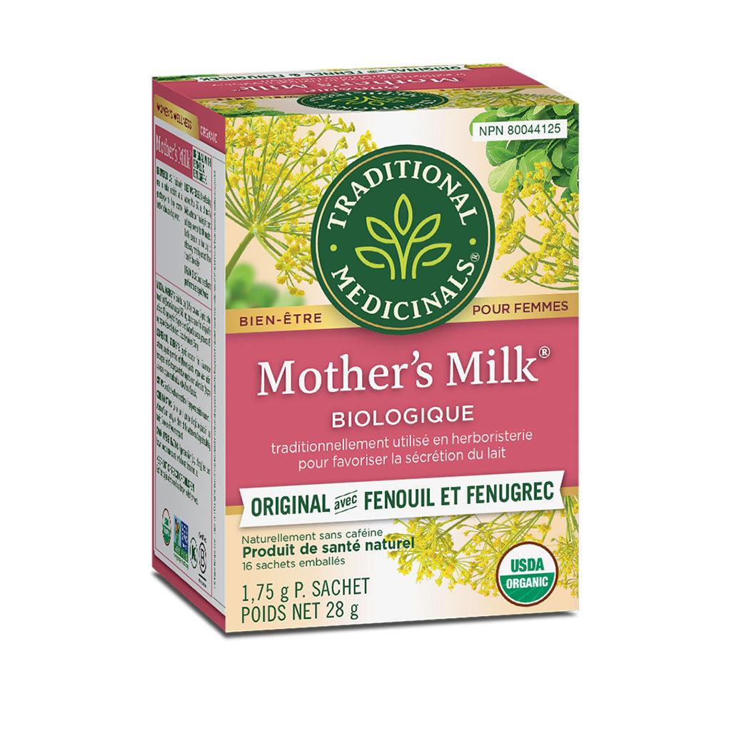 Tisane Mother's Milk Biologique Original avec Fenouil et Fenugrec Traditional Medicinals - La Boite à Grains
