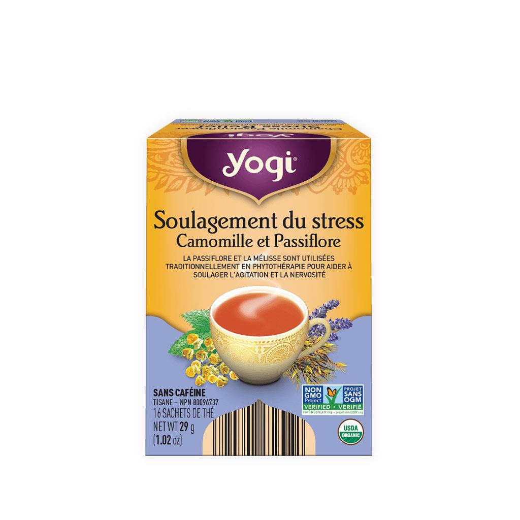 Tisane Soulagement du Stress Camomille et Passiflore Biologique Yogi - La Boite à Grains