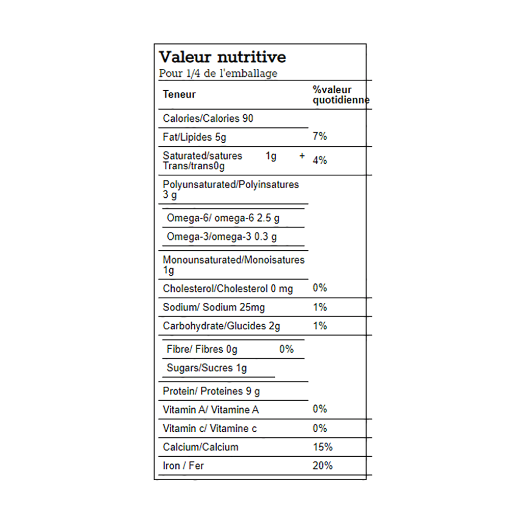 Soyarie - Tofu Ferme nature Biologique 454g Québec