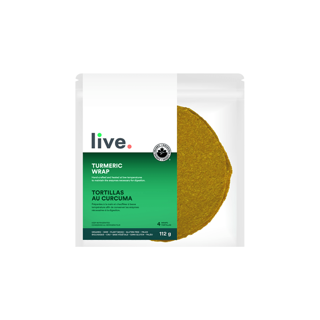 Tortillas Biologiques au Curcuma Live Organic - La Boite à Grains