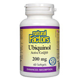 Ubiquinol CoQ10 Active 200 mg Natural Factors - La Boite à Grains