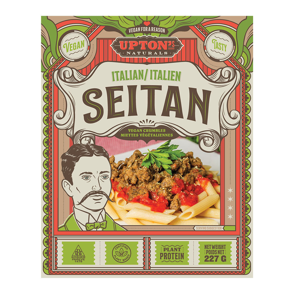 seitan italien miettes végétaliennes Upton's Naturals - La Boite à Grains
