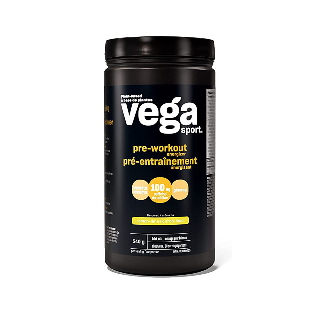 vega sport pré entraînement énergisant citron lime 540 g - La Boite à Grains