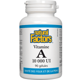 Vitamine A 10 000 UI Natural Factors - La Boite à Grains