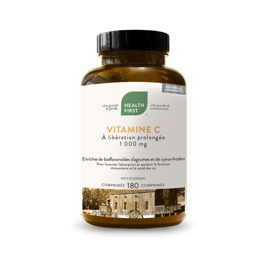 Vitamine C 1000 mg à Libération Prolongée Health First - La Boite à Grains