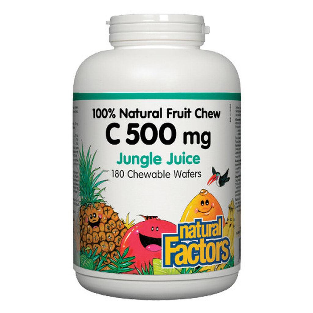 Vitamine C 500 mg Baies de la Jungle Natural Factors - La Boite à Grains
