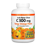 Vitamine C 500 mg Saveur d'Orange Natural Factors - La Boite à Grains