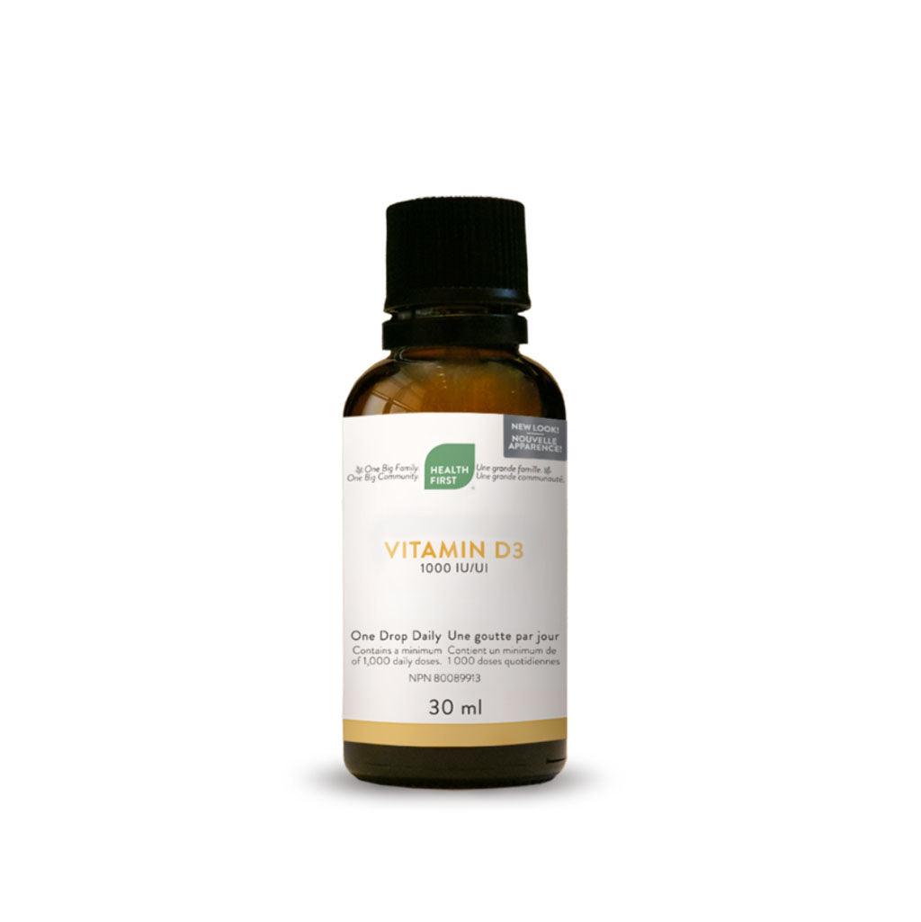 Vitamine D3 Une Goutte par Jour Health First - La Boite à Grains