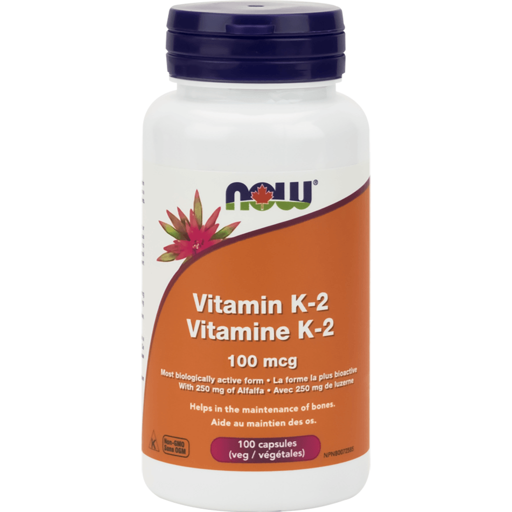 Vitamine K-2 100 mcg Now - La Boite à Grains