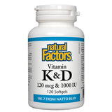 Vitamine K & D Natural Factors - La Boite à Grains