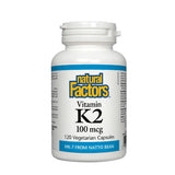 Vitamine K2 100 mcg Natural Factors - La Boite à Grains