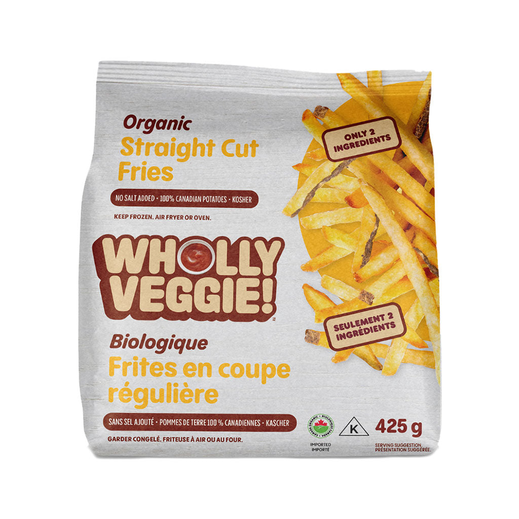 frites en coupe régulière bio Wholly Veggie - La Boite à Grains