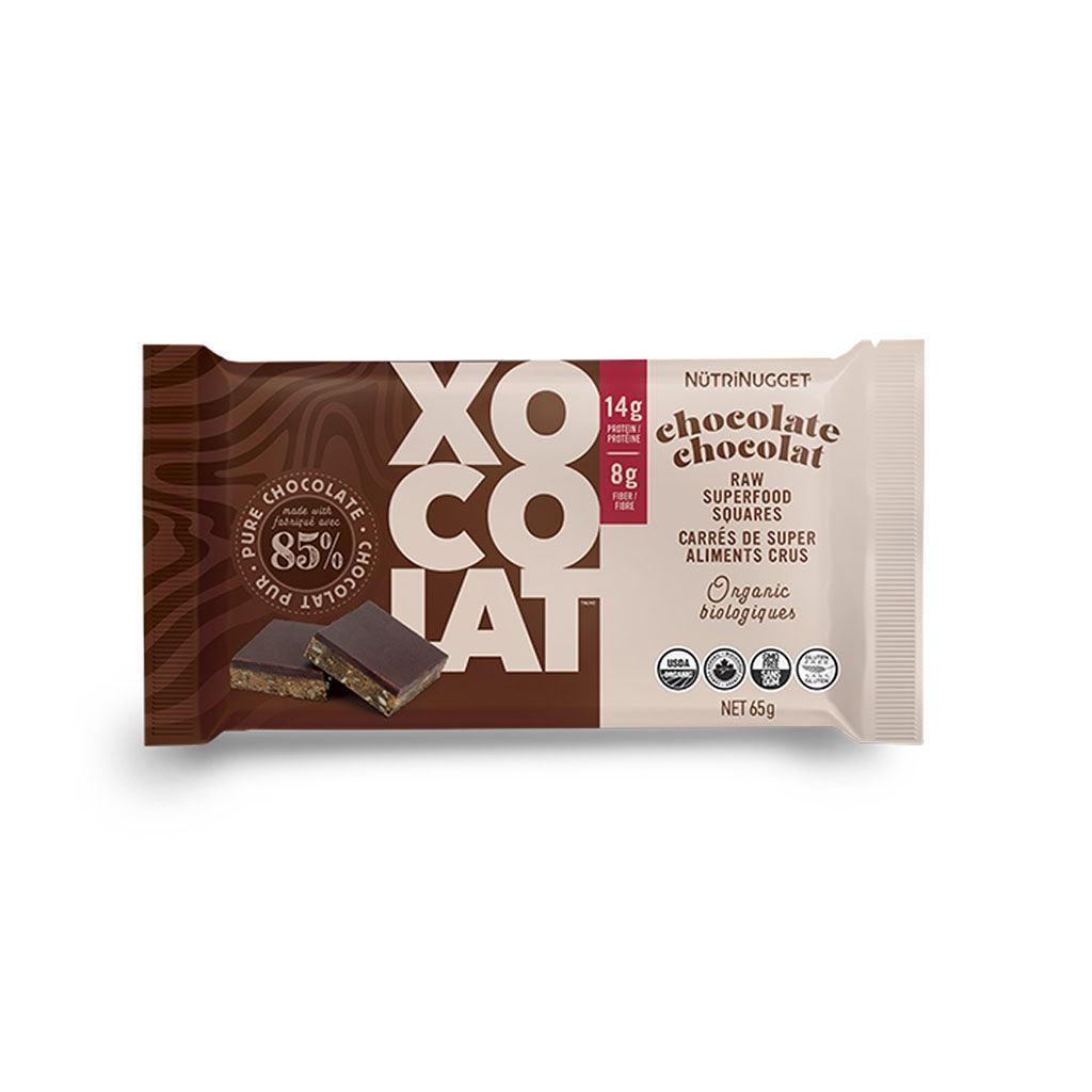 Xocolat Carrés de Super Aliments Crus Biologiques Chocolat NütriNugget - La Boite à Grains