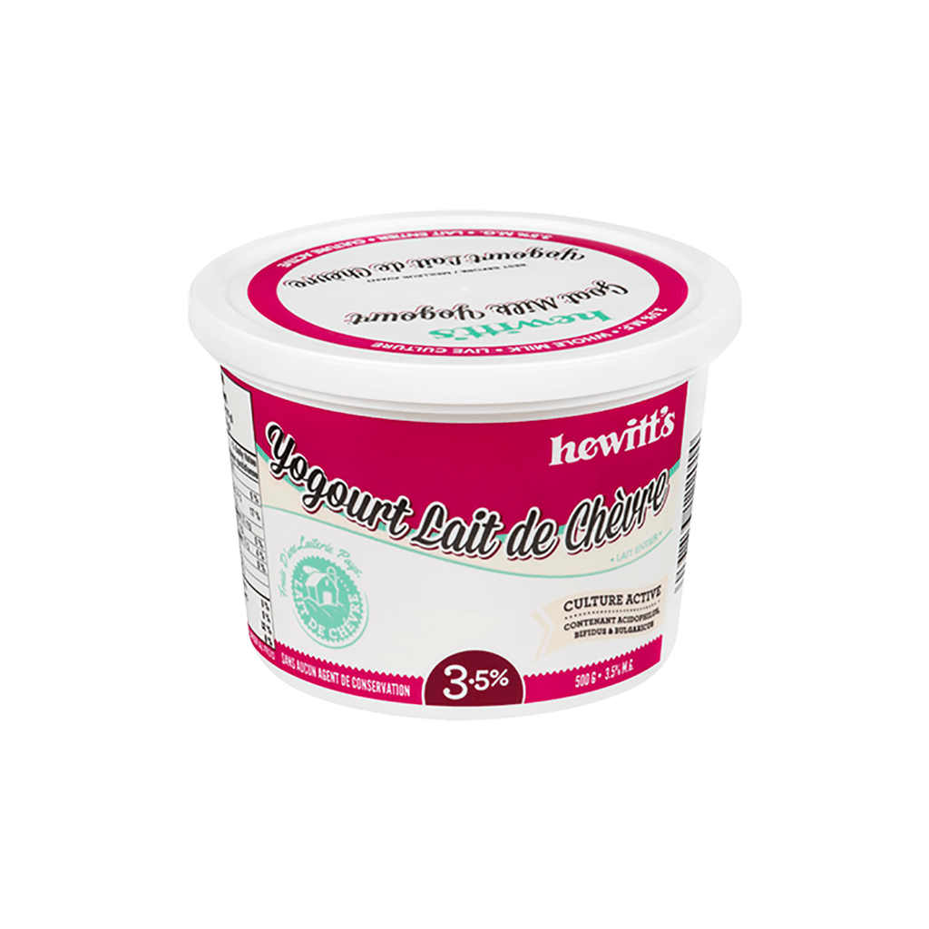 Yogourt Nature de Lait de Chèvre 3.5% Hewitt's - La Boite à Grains