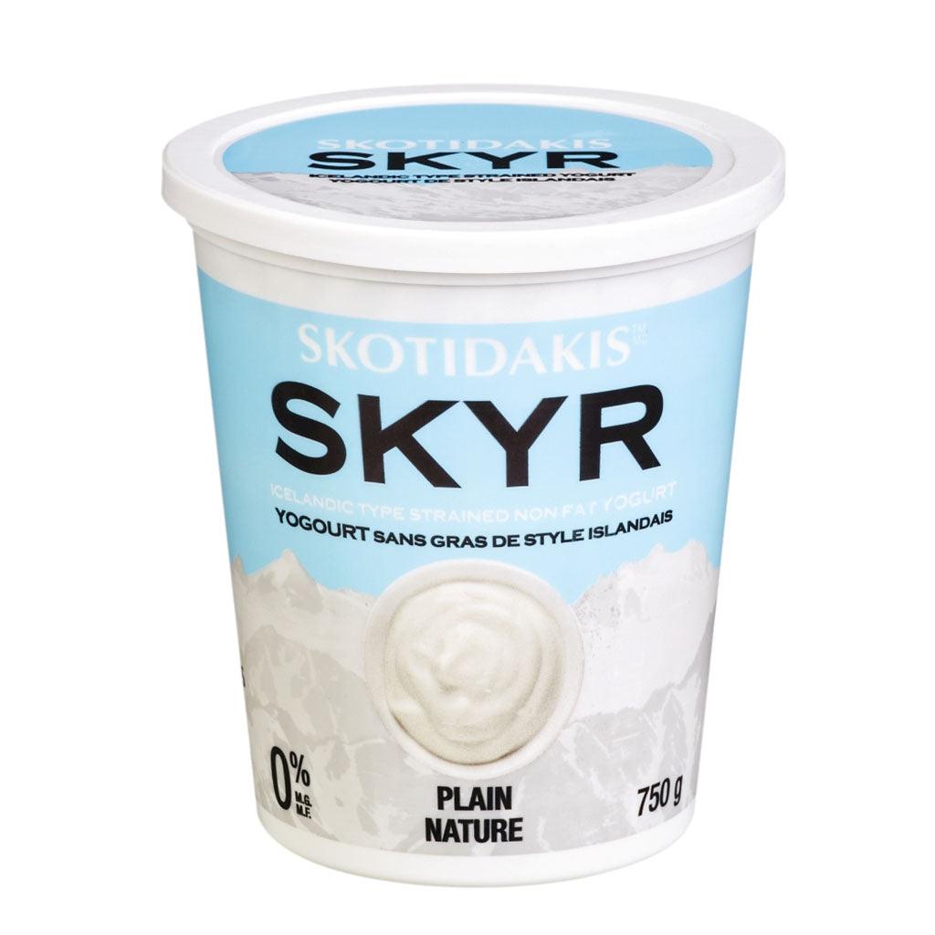 Yogourt Skyr Sans Gras de Style Islandais 0% Nature Skotidakis - La Boite à Grains