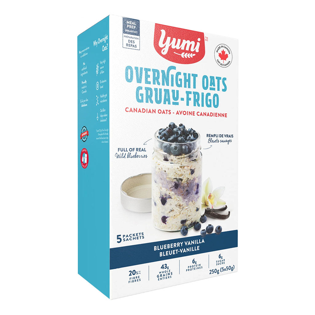 Gruau-Frigo Avoine Bleuet Vanille Yumi 5x50 g - La Boite à Grains