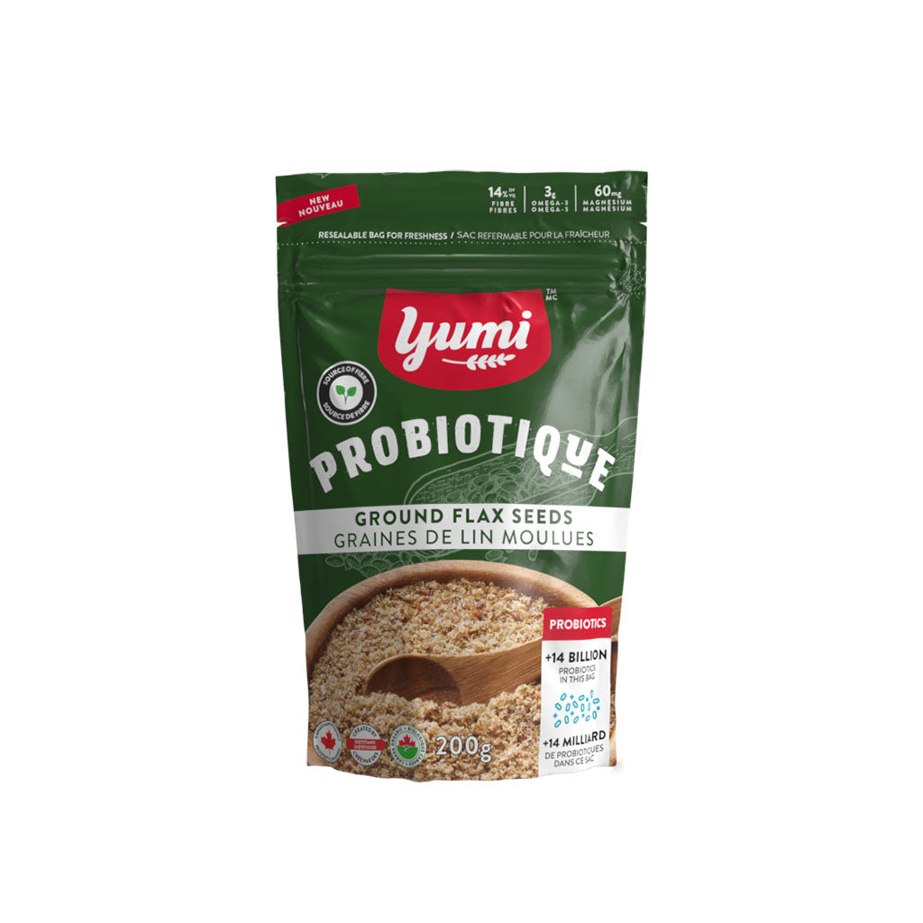 graines de lin moulues probiotique Yumi - La Boite à Grains