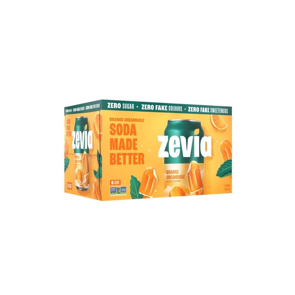 Orange Creamsicle Soda Zevia - La Boite à Grains