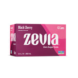 zevia soda zéro sucre cerise noire 6 x 355 ml