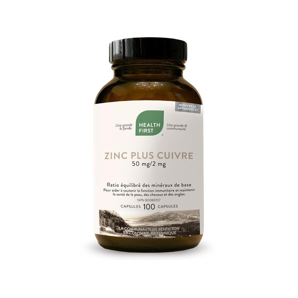 Zinc Plus Cuivre Health First - La Boite à Grains