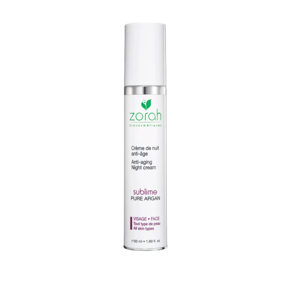 zorah biocosmétiques crème de nuit anti-âge sublime visage 50 ml - La Boite à Grains