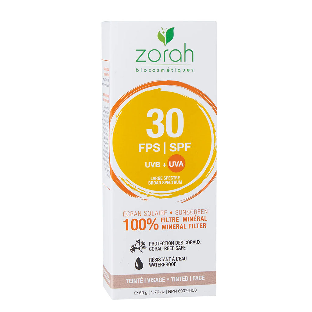 écran solaire minéral teinté FPS 30 - Zorah